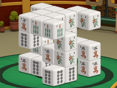 Online Game Mahjong 3D