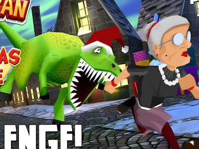 play angry gran run christmas village